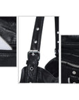 Street Style Multi-Pocket Crossbody Bag