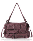 Cargo Denim Shoulder Bag for Women – Multi Pocket Crossbody Jean