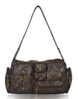 Y2K Multi-Pocket Cargo Satchel Bag for Shoulder or Crossbody Carry