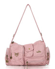 Y2K Multi-Pocket Cargo Satchel Bag for Shoulder or Crossbody Carry