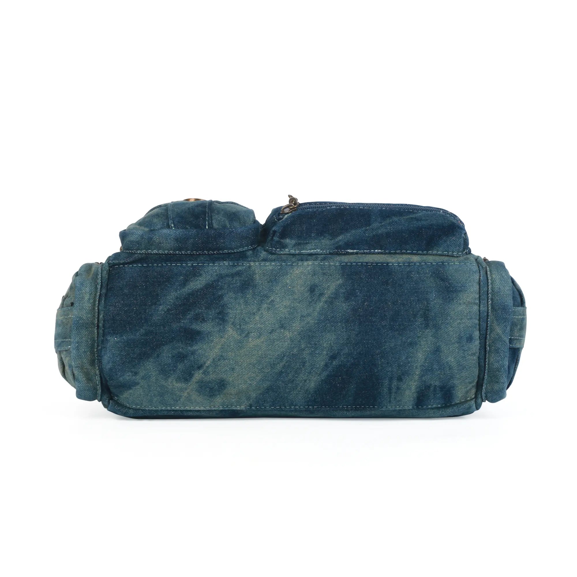Y2K Multi-Pocket Cargo Satchel Bag for Shoulder or Crossbody Carry