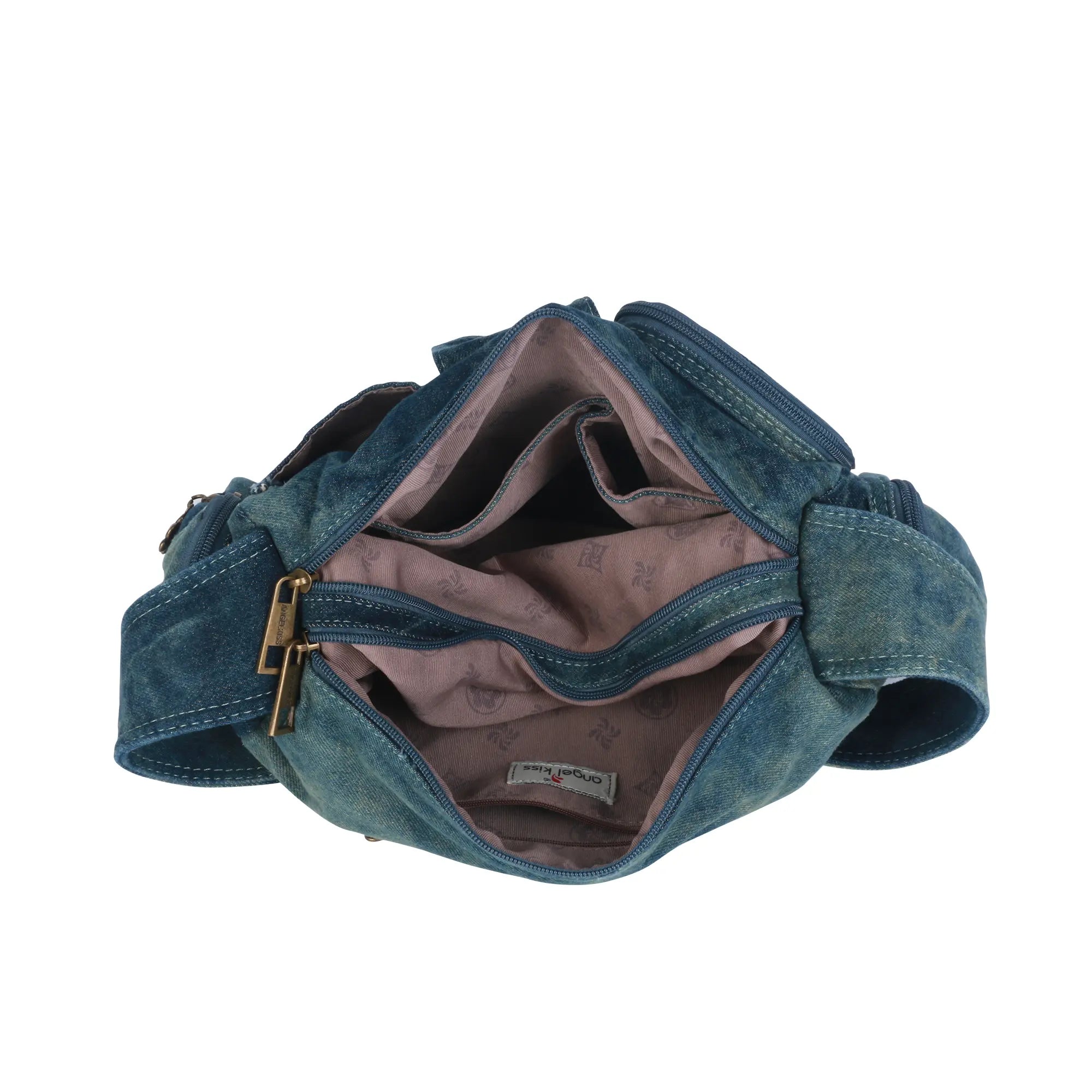 Y2K Multi-Pocket Cargo Satchel Bag for Shoulder or Crossbody Carry