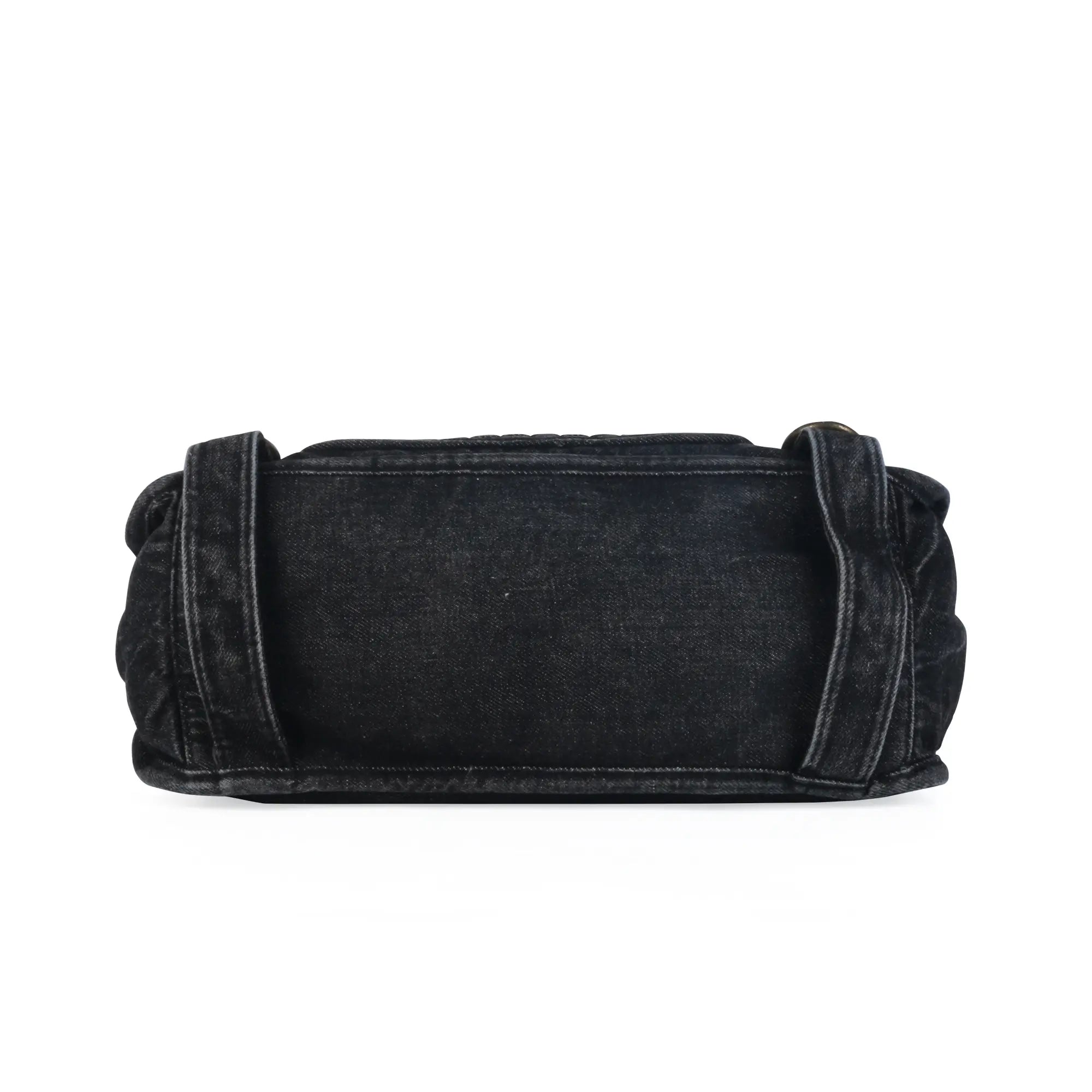 Western Denim Multi-Pocket Satchel Crossbody Bag