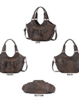 Drawstring Detail Shoulder Bag – Casual Convertible Crossbody