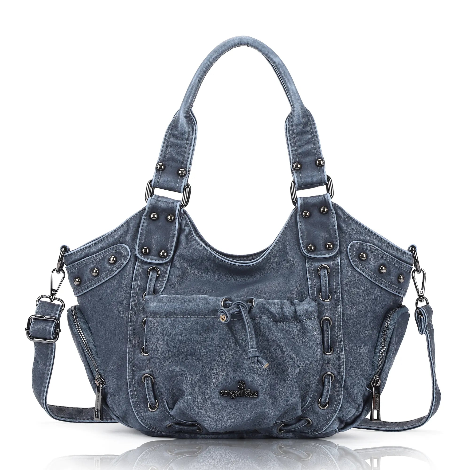 Drawstring Detail Shoulder Bag – Casual Convertible Crossbody