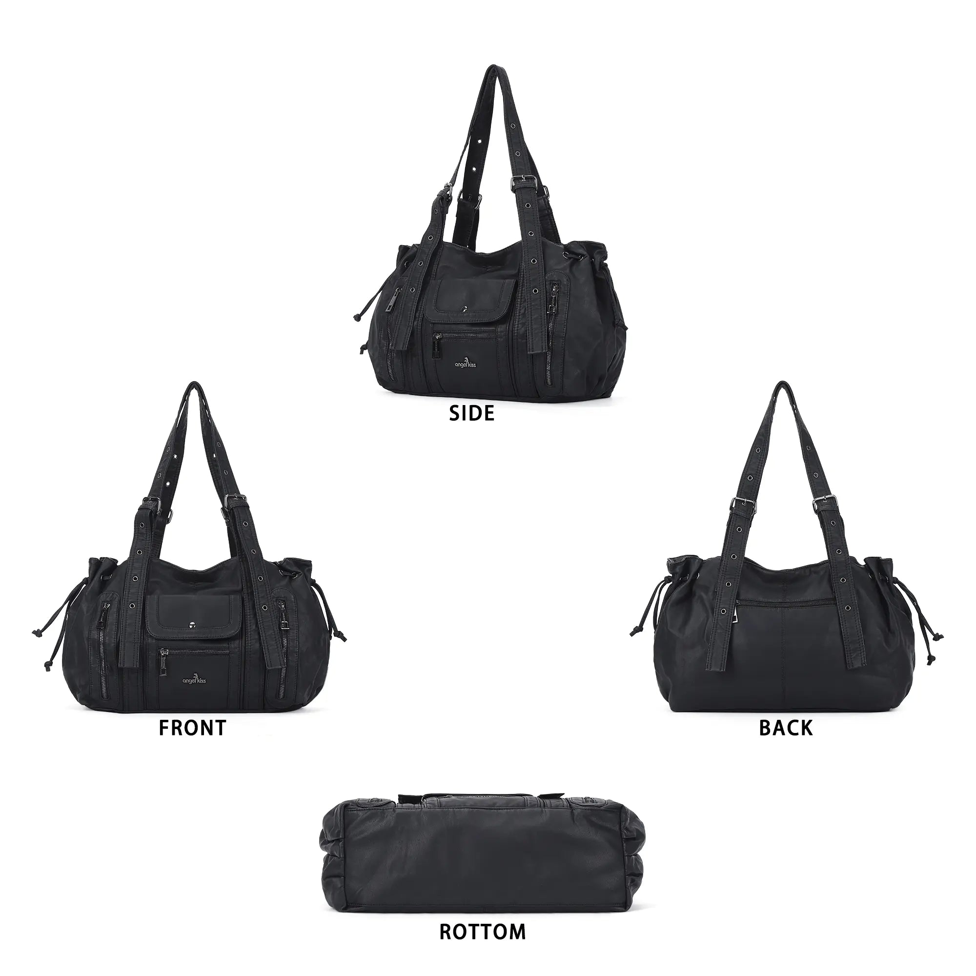 Slouchy Hobo Tote Bag &amp; Convertible Daily Traveler Bag