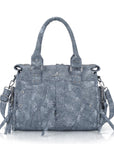 Multi Pocket Top Handle Handbag – Retro Floral Print Crossbody Shoulder Purse