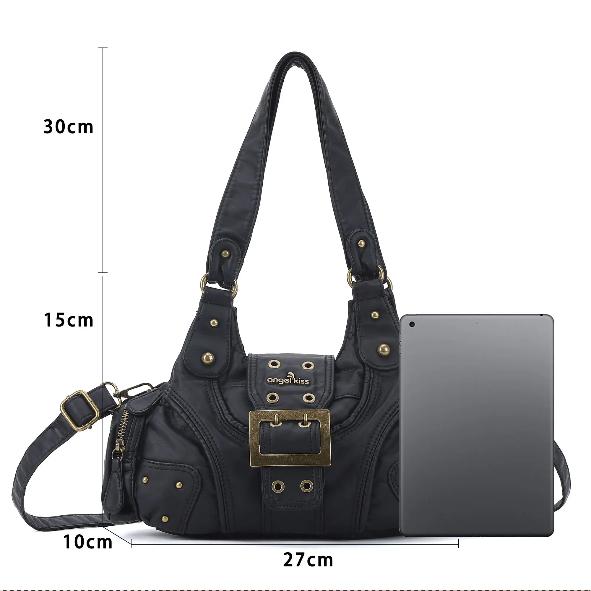 Y2K Leopard Patchwork Crossbody Bag – Front Buckle Retro Shoulder Handbag