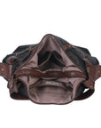 Vintage Studded Hobo Bag – Washed PU Leather Shoulder Purse