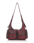 Shoulder Bag – Vintage Cargo Hobo with Flower Charms