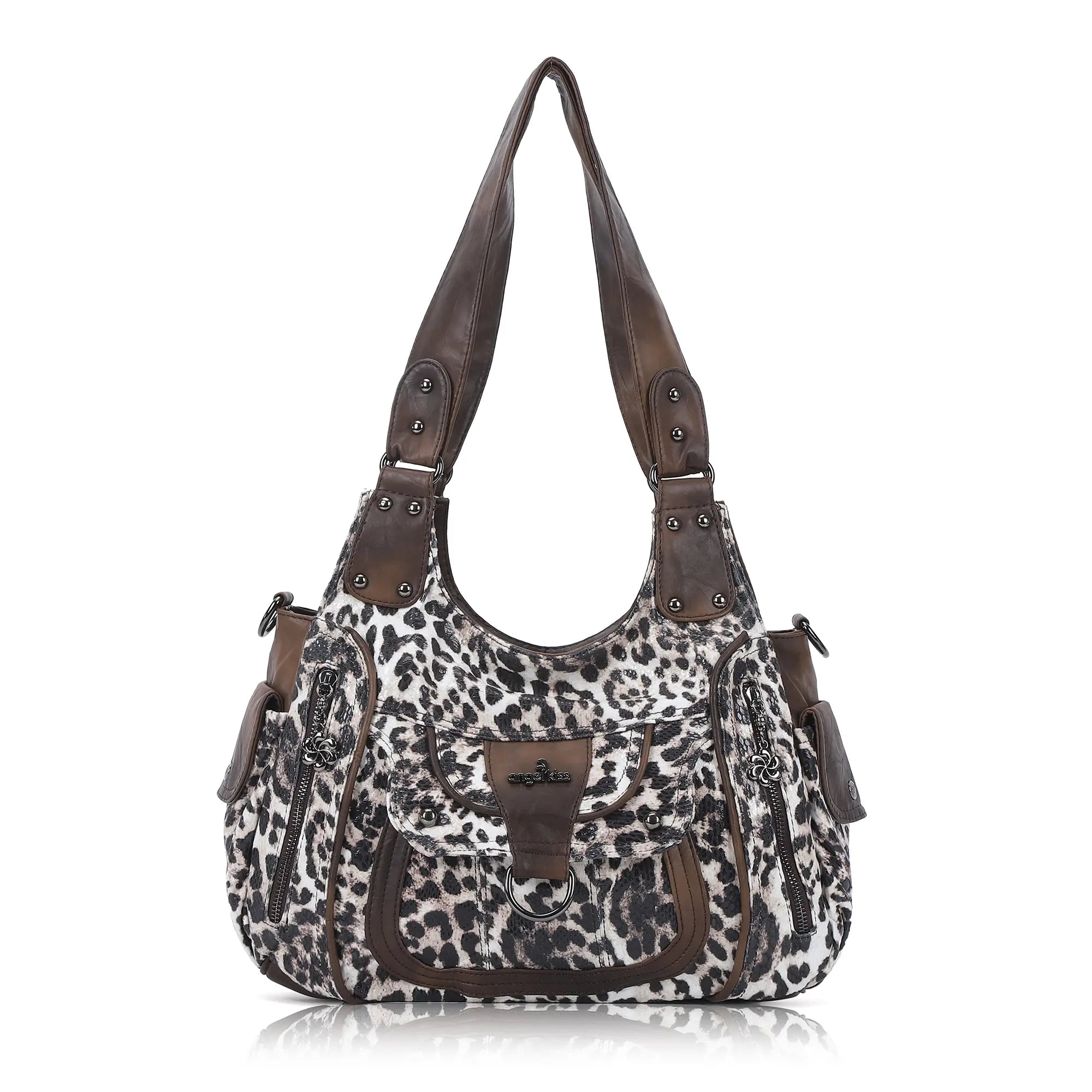 Large Multi Pocket Hobo Purse for Women with Adjustable Strap