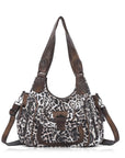 Large Multi Pocket Hobo Purse for Women with Adjustable Strap