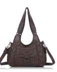 Large Multi Pocket Hobo Purse for Women with Adjustable Strap