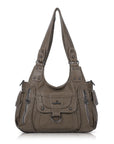 Large Multi Pocket Hobo Purse for Women with Adjustable Strap