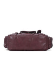 Vintage Washed Slouchy Hobo - Studded Multi-Pocket Crossbody