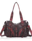 Y2K Vintage Moto Multi-Pocket Shoulder Bag – Slouchy Everyday Purse