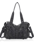 Y2K Vintage Moto Multi-Pocket Shoulder Bag – Slouchy Everyday Purse