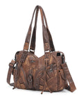 Y2K Vintage Moto Multi-Pocket Shoulder Bag – Slouchy Everyday Purse