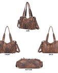 Y2K Vintage Moto Multi-Pocket Shoulder Bag – Slouchy Everyday Purse