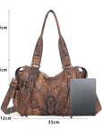 Y2K Vintage Moto Multi-Pocket Shoulder Bag – Slouchy Everyday Purse