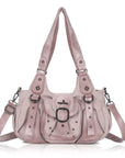 Vintage Utility Organizer Shoulder Bag