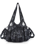 Leopard & Tie-Dye Hobo Shoulder Bag