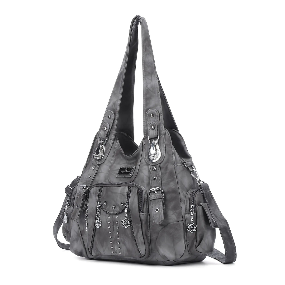 Leopard &amp; Tie-Dye Hobo Shoulder Bag