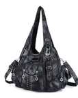 Leopard & Tie-Dye Hobo Shoulder Bag
