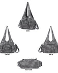 Leopard & Tie-Dye Hobo Shoulder Bag
