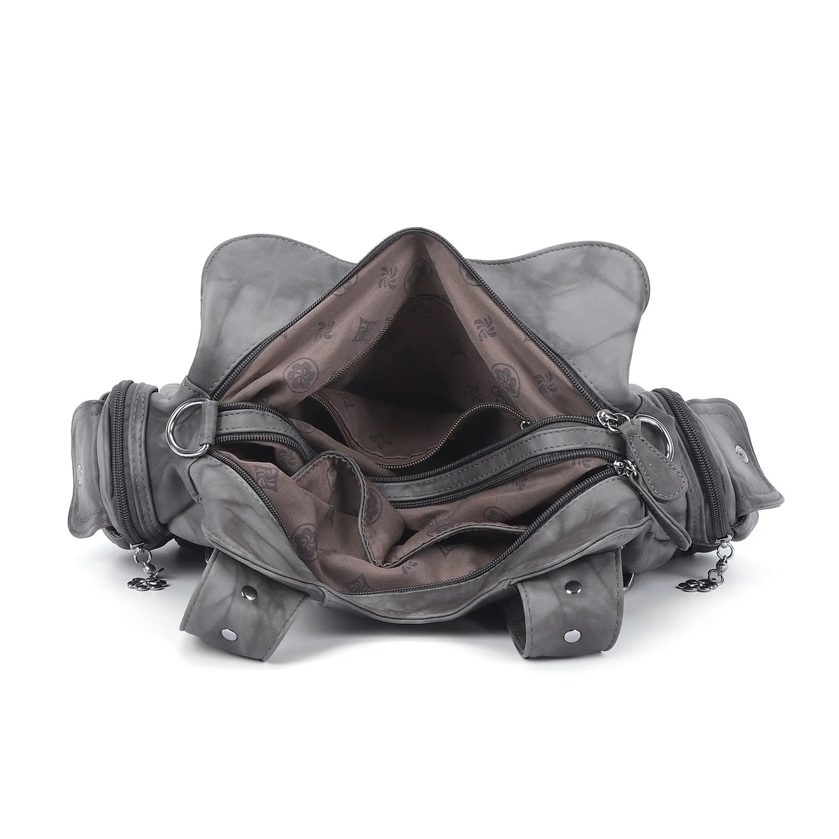 Leopard &amp; Tie-Dye Hobo Shoulder Bag