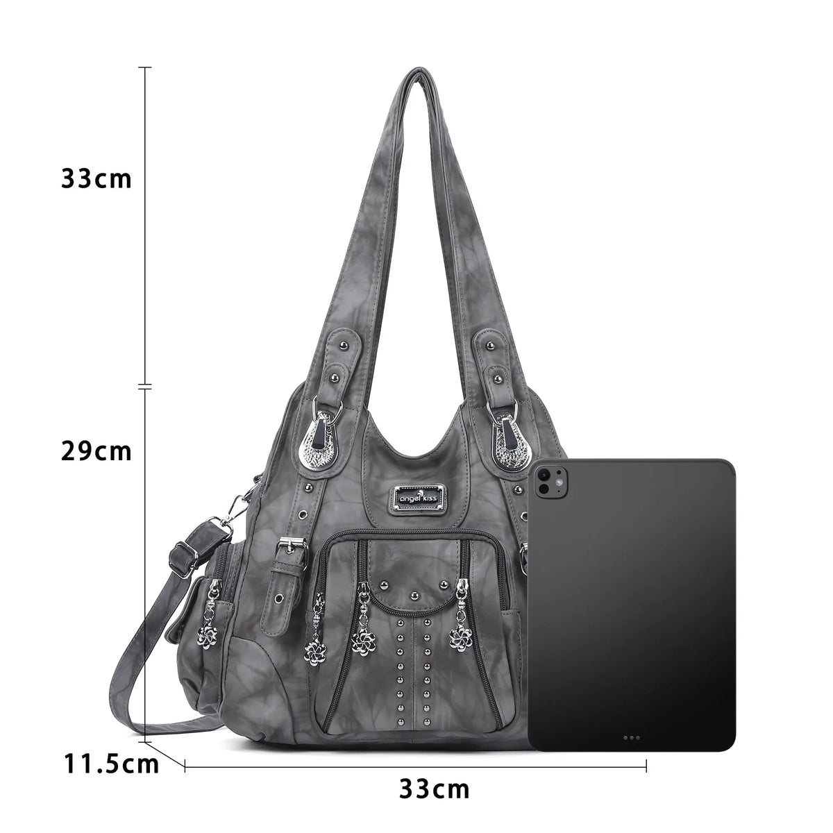 Leopard &amp; Tie-Dye Hobo Shoulder Bag