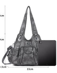 Leopard & Tie-Dye Hobo Shoulder Bag