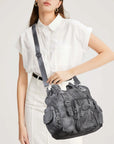 Leopard & Tie-Dye Hobo Shoulder Bag