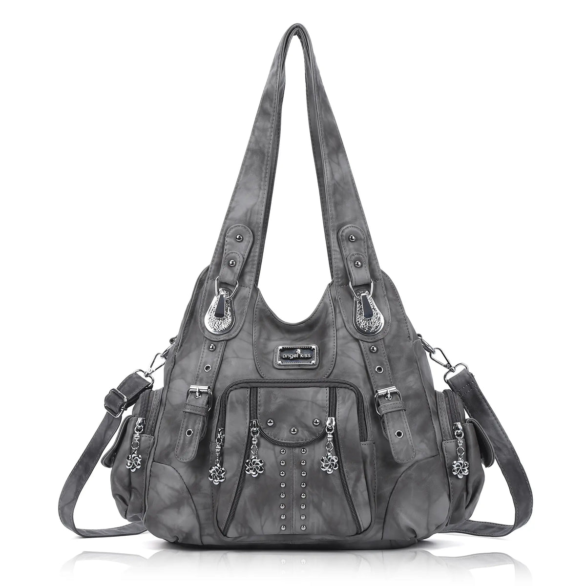 Leopard &amp; Tie-Dye Hobo Shoulder Bag
