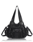 Studded Utility Carryall Shoulder Bag