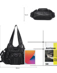 Studded Utility Carryall Shoulder Bag