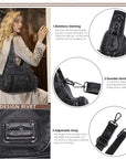 Studded Utility Carryall Shoulder Bag