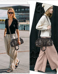 Small Everyday Shoulder Purse with Front Zip Pockets