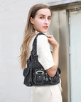 Purse With Silver Hardware 90s Style Crossbody Bag For Women