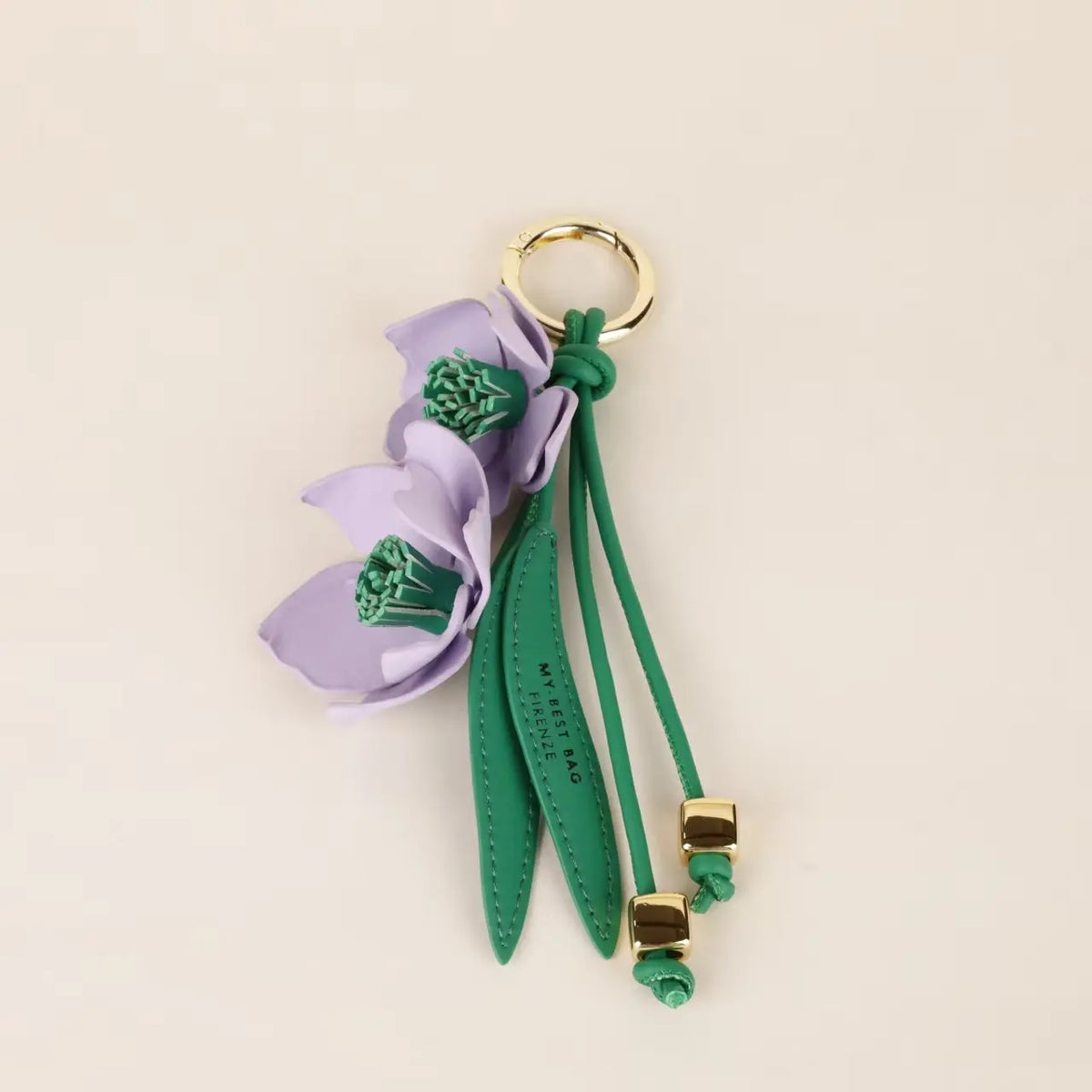 Flower Purse Charm &amp; Keychain with Hanging Blooms