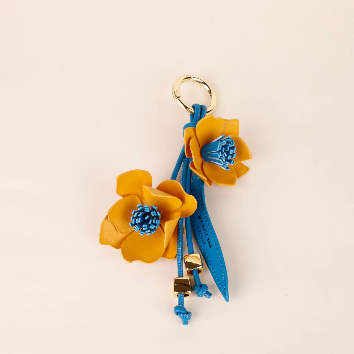 Flower Purse Charm &amp; Keychain with Hanging Blooms