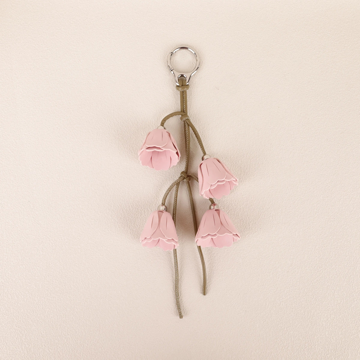 Flower Purse Charm &amp; Keychain with Hanging Blooms