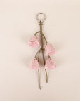 Flower Purse Charm & Keychain with Hanging Blooms