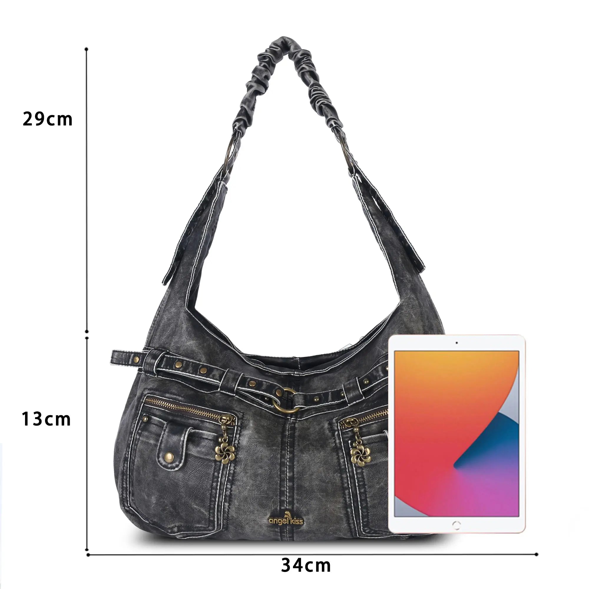 Large Y2K Cargo Hobo Shoulder &amp; Crossbody Bag