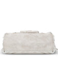 Lace-Up Multi-Pocket Hobo Shoulder Bag