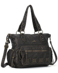 Oversized Slouchy Multi Pocket Tote Bag with Adjustable Strap