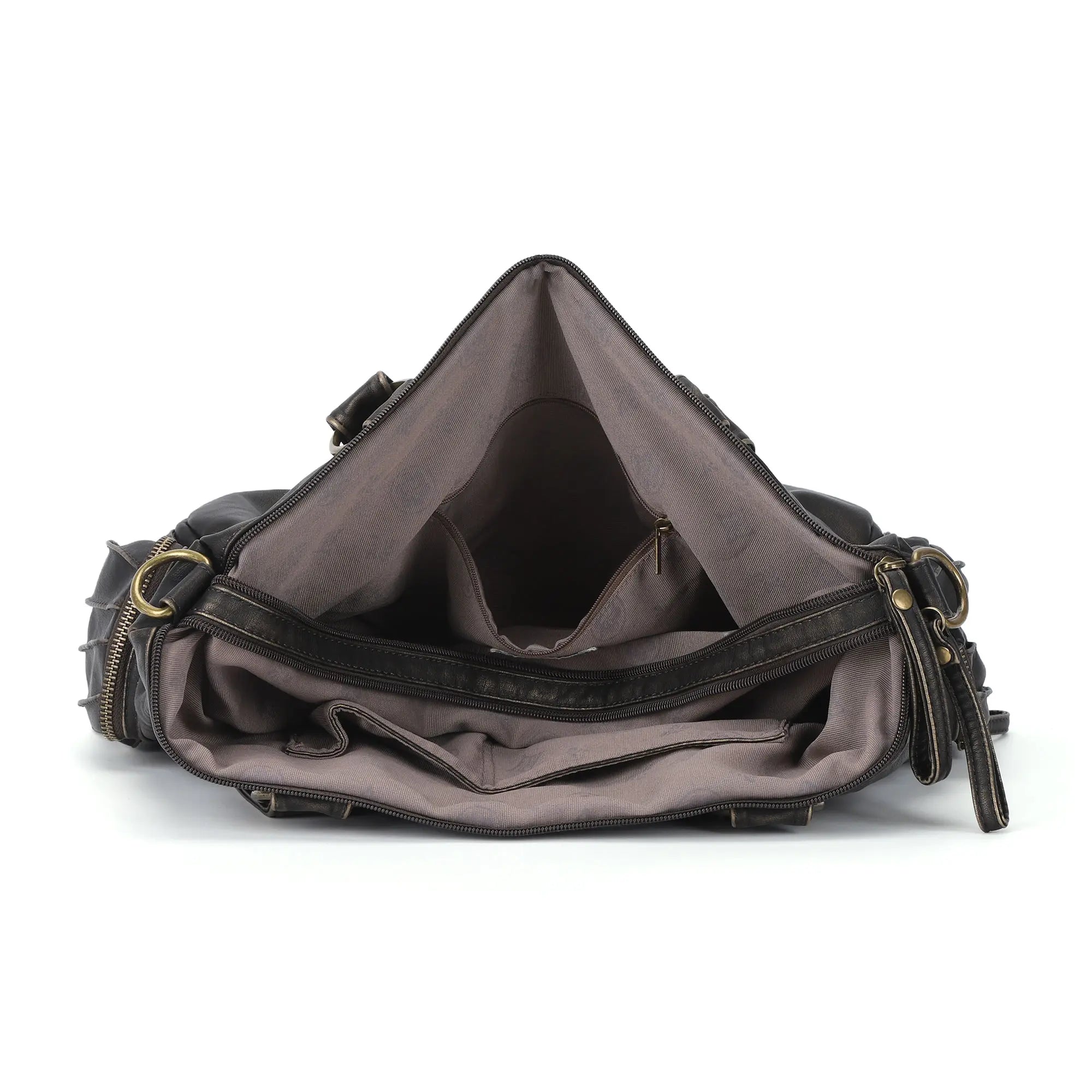 Oversized Slouchy Multi Pocket Tote Bag with Adjustable Strap