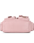 Y2K Utility Washed Shoulder Bag - Multi-Pocket Crossbody