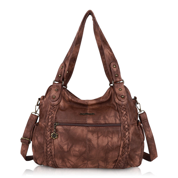 Women's Vintage Tie-Dye Hobo Shoulder Bag
